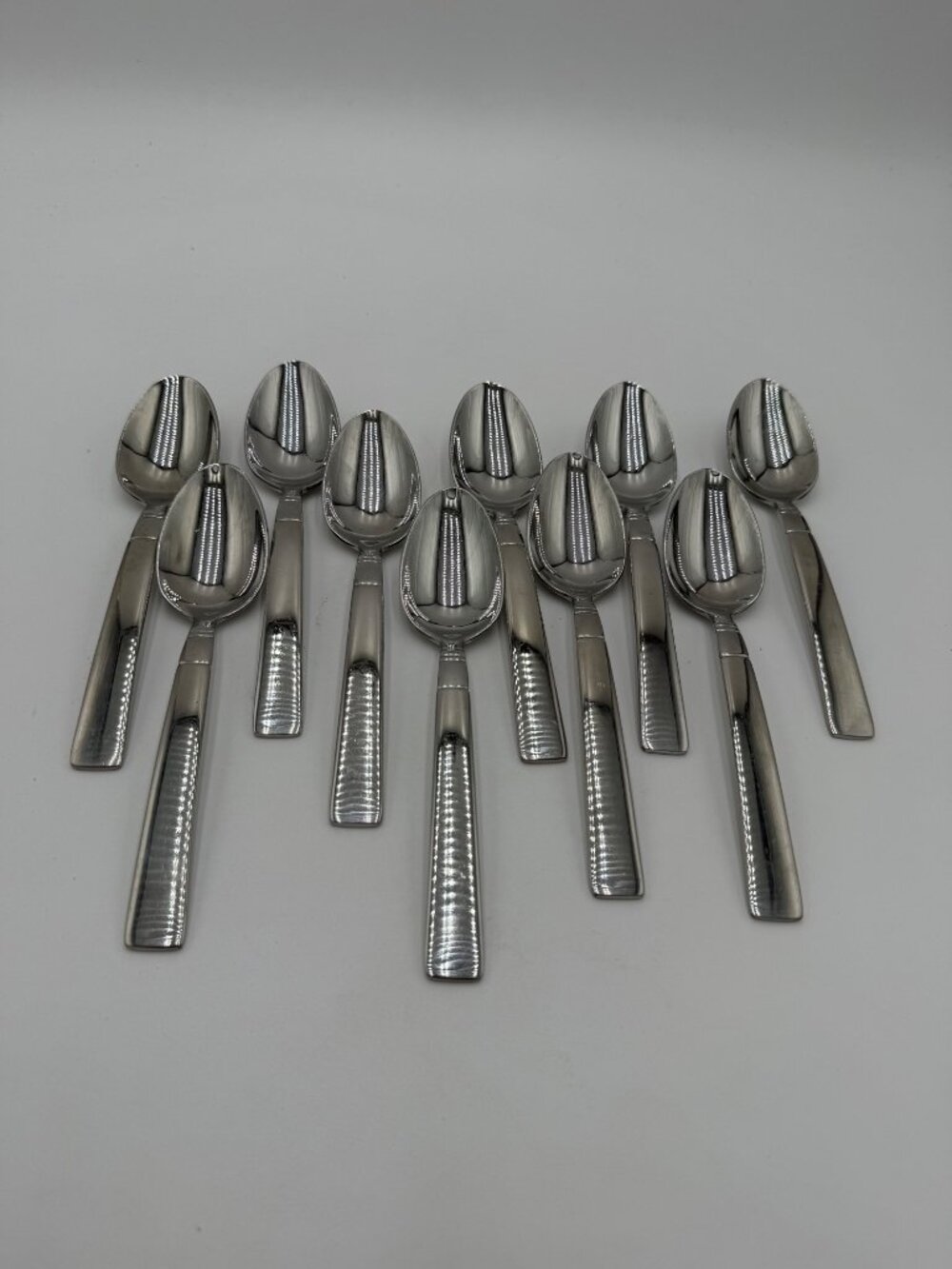 Wallace 18/10 Stainless Steel Flatware Set 10 Spoons  7 1/4" Silverware